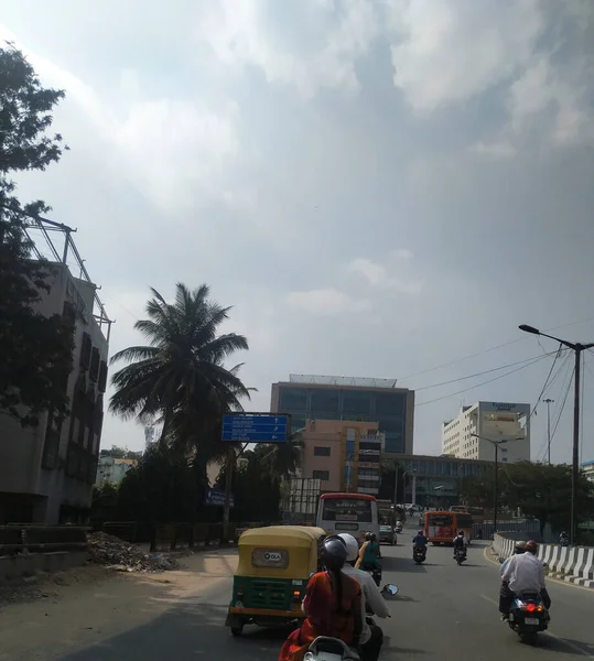 Bangalore Karnataka India Jan 2021 Closeup Okalipuram Lane Corridor Project — стокове фото