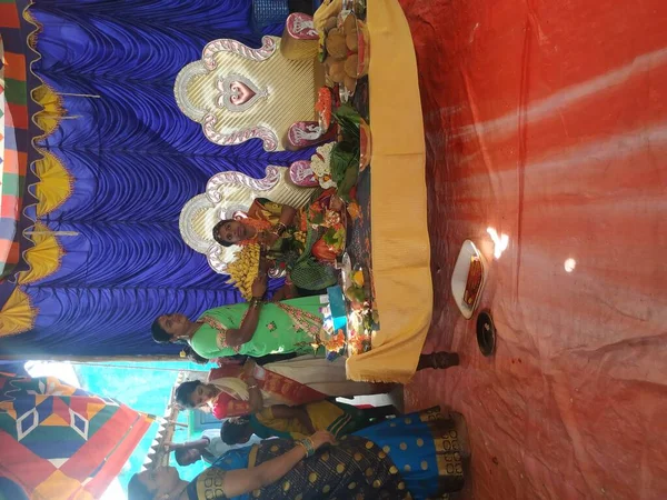 Mandya Karnataka India Nov 2020 Closeup Indian Hindu Traditional Ritual — Stock Photo, Image