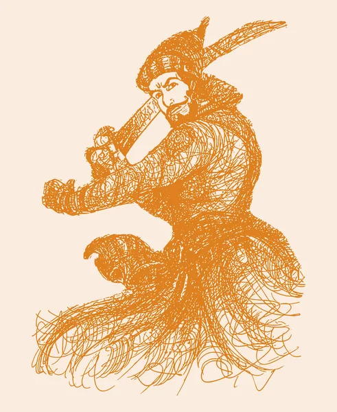 Chhatrapati Shivaji Maharaj Hint hükümdarı ve Bhonsle Maratha klanının ana hatları, silüet düzenlenebilir illüstrasyon üyesi.