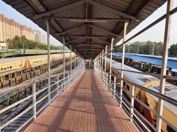 Bangalore Karnataka Inde Apr 2021 Gros Plan Gare Yesvantpur Junction — Photo