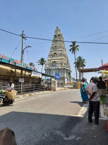 Doddaballapur Karnataka Hindistan Nisan 2021 Shri Ghati Subrahmanya Tapınağı Hindu — Stok fotoğraf