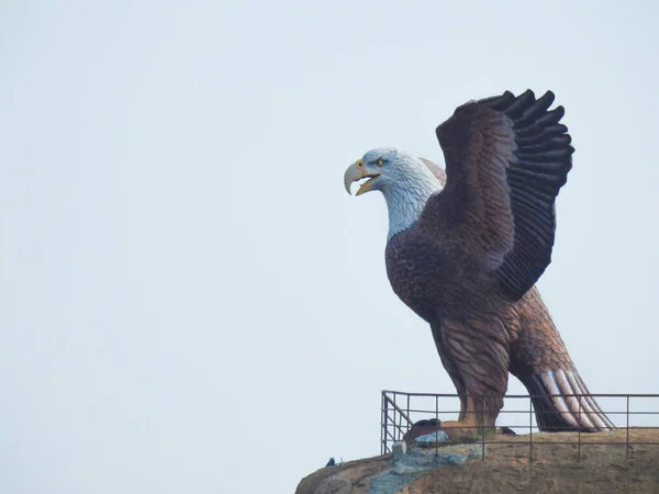 Lepakshi Andhra Pradesh Jan 2021 Encerramento Bela Atração Enorme Estátua — Fotografia de Stock