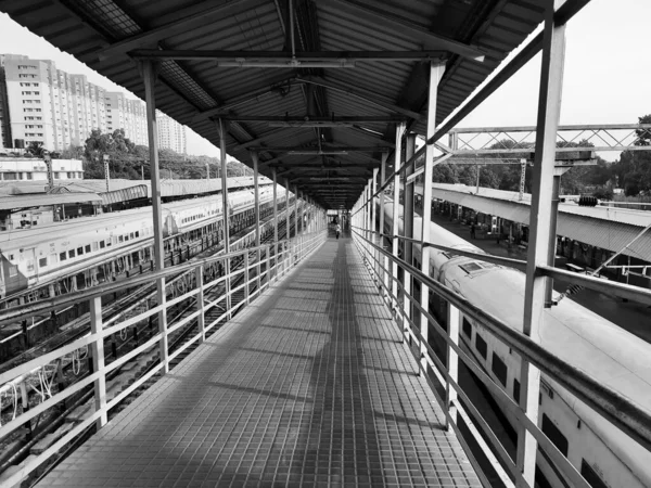 Bangalore Karnataka Índia Apr 2021 Perto Estação Ferroviária Yesvantpur Junction — Fotografia de Stock