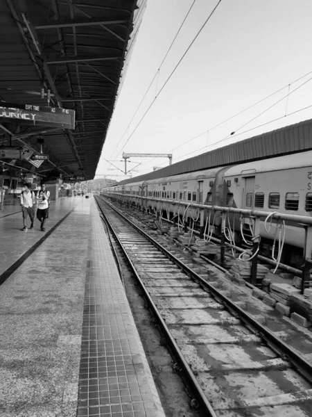 Bangalore Karnataka India Apr 2021 Primo Piano Della Stazione Ferroviaria — Foto Stock