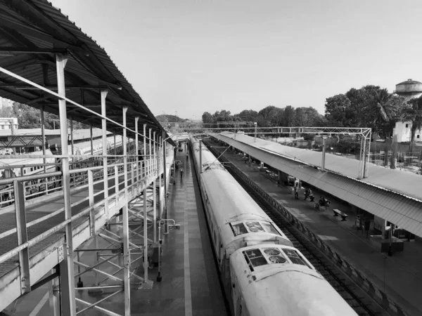 Bangalore Karnataka India Apr 2021 Primo Piano Della Stazione Ferroviaria — Foto Stock