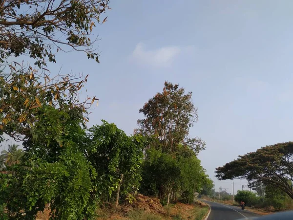 Doddaballapura Yakınlarındaki Ghati Subramanya Tapınağı Nda Güzel Bir Asfalt Yolu — Stok fotoğraf