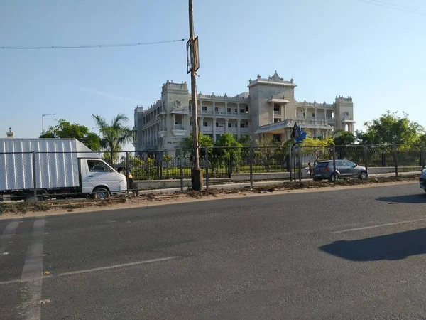 Ramanagara Karnataka Indie Mar 2021 Zbliżenie Mini Vidhana Soudha Ramanagara — Zdjęcie stockowe