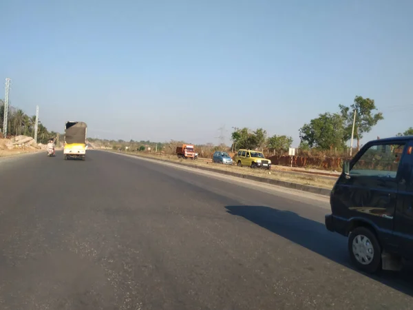 Bidadi Karnataka India Mar 2021 Closeup Beautiful New Eight Lane — Stock Photo, Image
