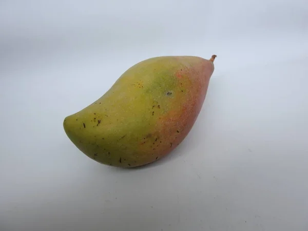 Primer Plano Solo Grupo Totapuri Raw Mango Fruit Aislado Sobre —  Fotos de Stock