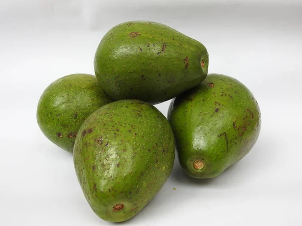 Closeup Single Group Raw Butter Fruit Avocado Full Half Sliced — Stock Photo, Image