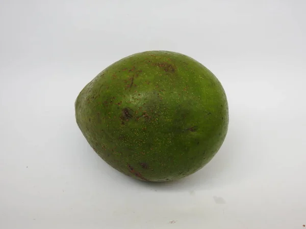 Primer Plano Una Sola Fruta Grupo Frutas Crudas Mantequilla Aguacate — Foto de Stock