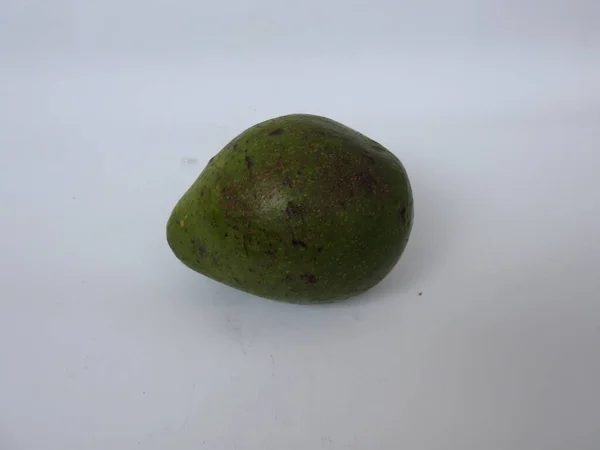 Primer Plano Una Sola Fruta Grupo Frutas Crudas Mantequilla Aguacate —  Fotos de Stock