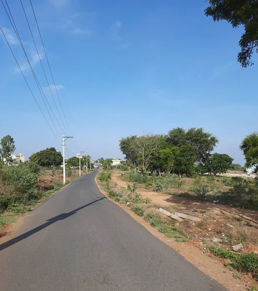 Bangalore Karnataka Indien Mai 2021 Nahaufnahme Schöner Straßen Des Ländlichen — Stockfoto