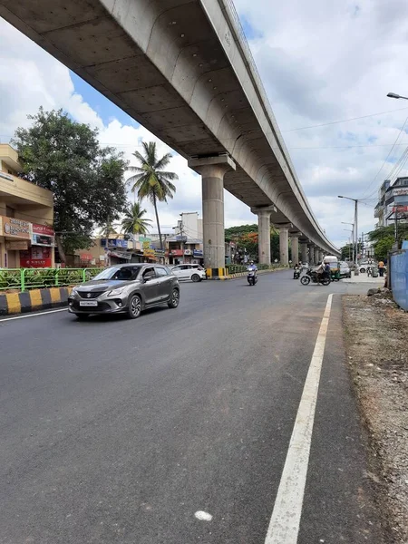 Bangalore Karnataka India Jun 2021 Закриття Порожніх Доріг Через Коваріацію — стокове фото