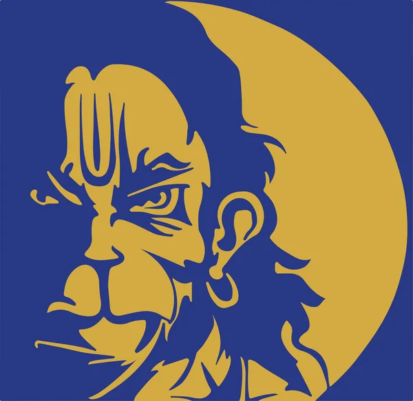Σχέδιο Σκίτσο Του Sticker Angry Hanuman Διάνυσμα Επεξεργάσιμη Απεικόνιση Της — Διανυσματικό Αρχείο