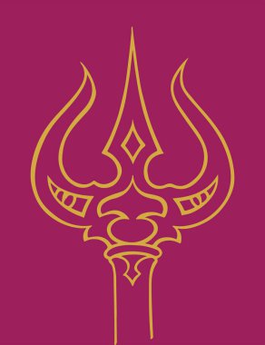 Lord Shiva 'nın çizimi ve sembolleri düzenlenebilir resimlerdir.