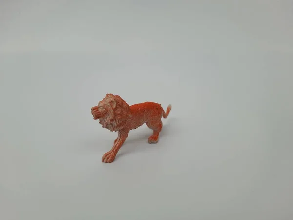 Nahaufnahme Von Verschiedenen Zoo Wild Animal Figures Spielzeug Für Kinder — Stockfoto