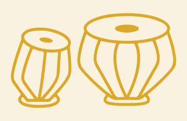 Hint Geleneksel Müzik Enstrümanlarının çizimi veya çizimi Shehnai, Dol, Tabla düzenlenebilir çizimi