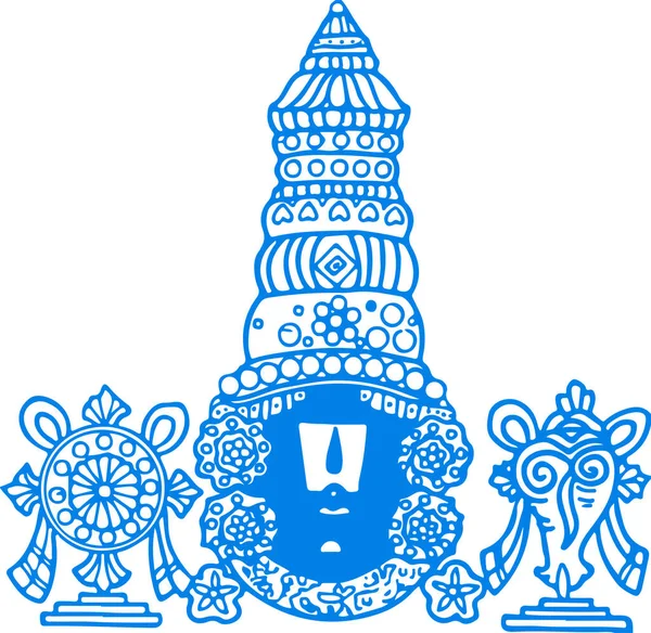 Disegno Schizzo Diversi Tipi Signore Krishna Vishnu Avatar Schema Illustrazione — Vettoriale Stock