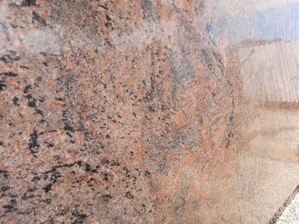 Zbliżenie Piękne Bordowy Lub Brązowy Czarny Kolor Naturalny Kamień Granit — Zdjęcie stockowe