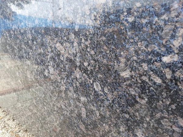 Zbliżenie Piękne Bordowy Lub Brązowy Czarny Kolor Naturalny Kamień Granit — Zdjęcie stockowe
