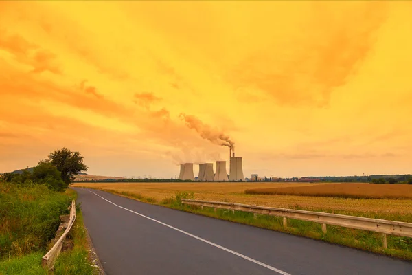 Central nuclear — Foto de Stock