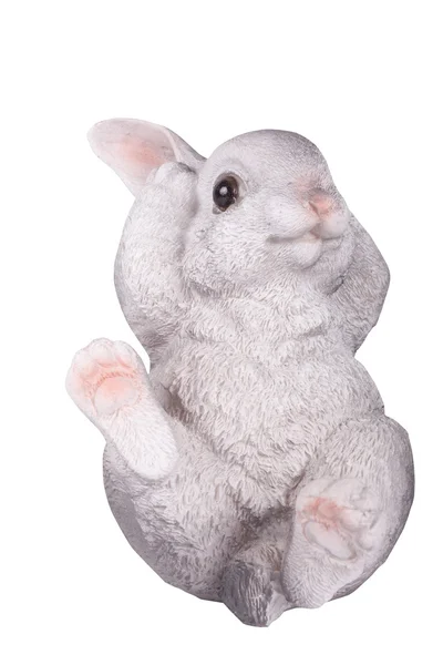 White ceramic bunny — Stock Photo, Image