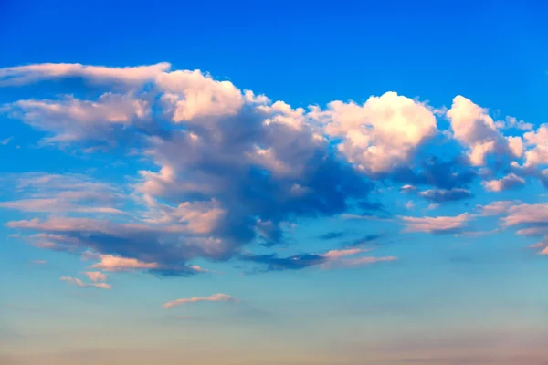 Blue sky with clouds background — Stock Photo, Image