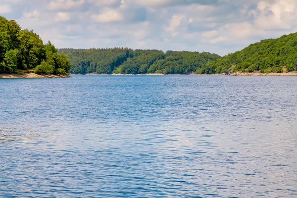  Yaz manzara cam yüzeyi sakin bir nehir ve ağaçlar