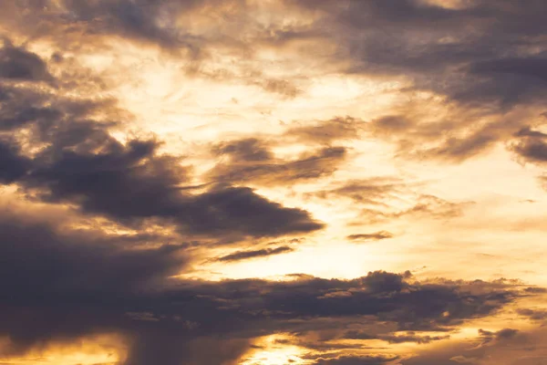 Orange Sunset Sky Clouds — Stock Photo, Image