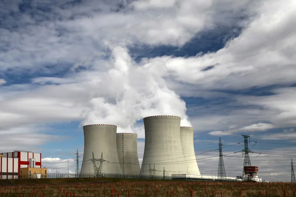 Centrale nucleare Temelin in Repubblica Ceca Europa — Foto Stock