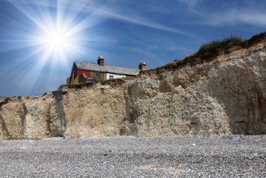 Yedi Kızkardeşler kayalıklarla İngilizce Coast Güney downs Milli Park peyzaj