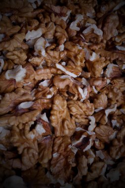 Arka plan olarak fındık yakın çekim