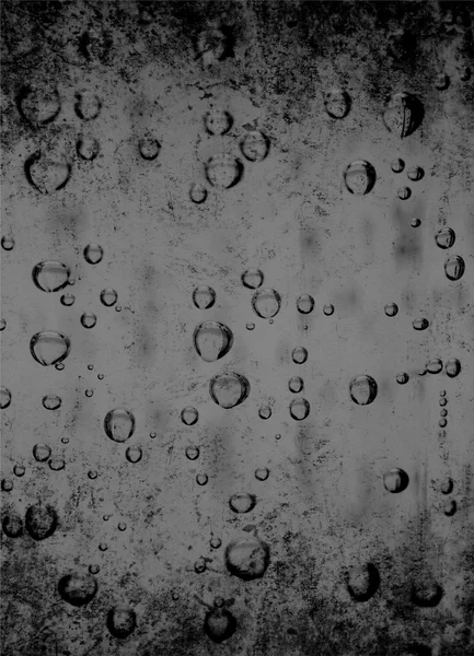 Vody bubliny jako šedé pozadí — Stock fotografie