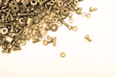 Sepya somunlar beyaz arka plan üzerinde izole