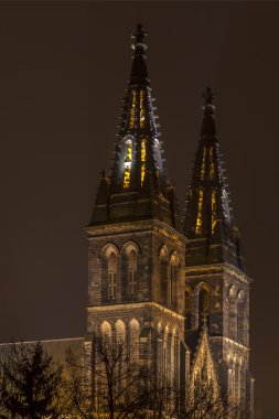 St. Vitus Katedrali Prag gece, Çek Cumhuriyeti