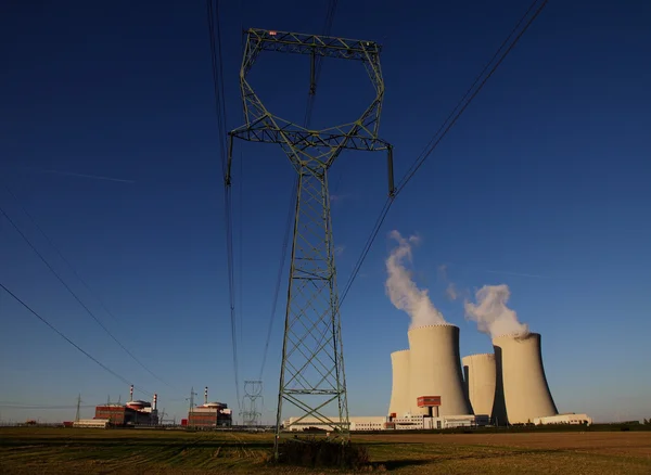 Elektrownia jądrowa Temelin w Czechach Europa — Zdjęcie stockowe