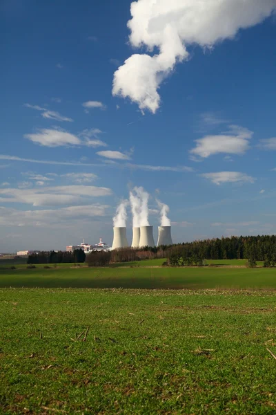 Jaderná elektrárna Temelín v České republice Evropa — Stock fotografie