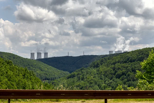 Jaderná elektrárna Dukovany v České republice Evropa — Stock fotografie