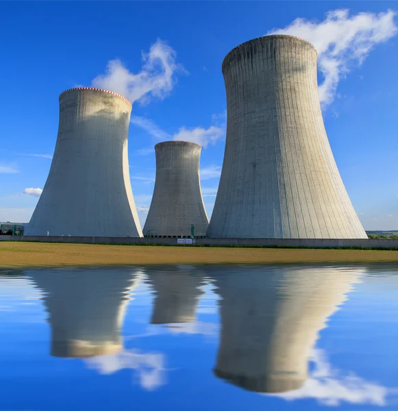 Centrale nucleare di Dukovany in Repubblica Ceca Europa — Foto Stock