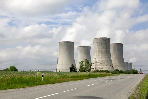 Centrale nucleare di Dukovany in Repubblica Ceca Europa — Foto Stock