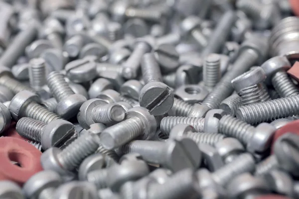 Bolts and Nuts as background — Stock Photo, Image