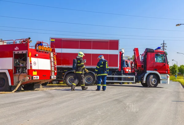 Carros de bombeiros — Fotografia de Stock