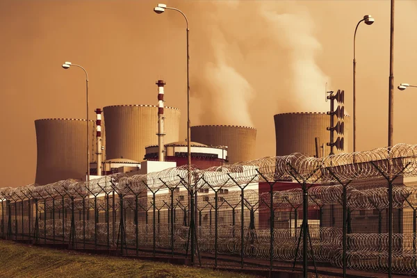 Usina nuclear Temelin na República Checa Europa — Fotografia de Stock