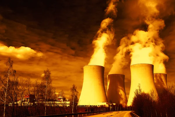 Centrale nucléaire de Temelin en République tchèque Europe — Photo