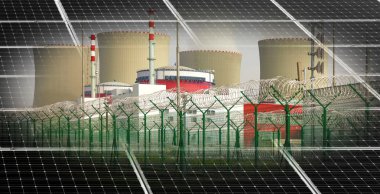 Temelin, Çek Cumhuriyeti güneş enerjisi panelleri ile nükleer enerji tesisleri