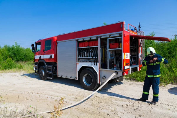 Carro de bombeiros — Fotografia de Stock