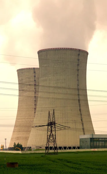 Kärnkraftverk Dukovany i Tjeckien Europa — Stockfoto