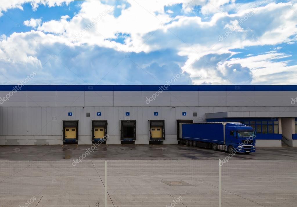 Loading dock at a warehouse