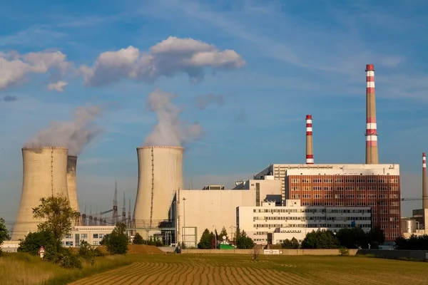 Centrale nucleare Temelin in Repubblica Ceca Europa — Foto Stock